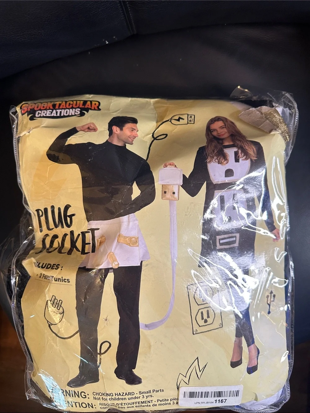 White Plug & Socket Couple Costumes